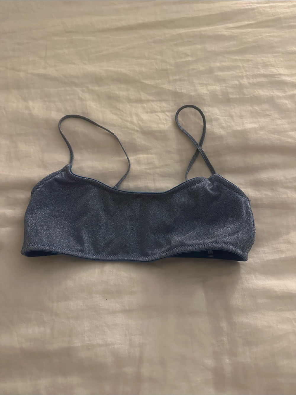 Triangl Shimmery Blue bikini top